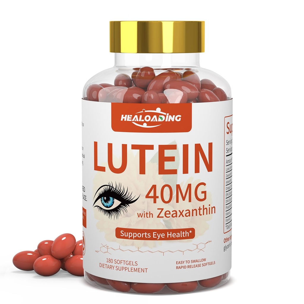 Luteină și Zeaxanthin Supliment Softgels: Vitamine oculare și suplimente cu vitaminele C, E, Omega 3, Lutein & Zeaxantină pentru ameliorarea vederii și ușurarea oboselii oculare