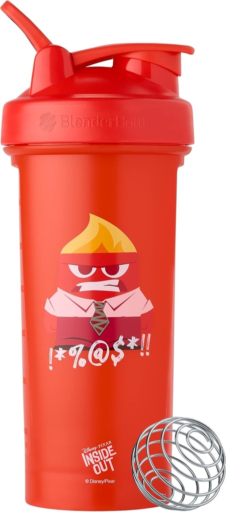 BlenderBottle Pixar Classic V2 Shaker Sticla Perfect pentru Shake-uri de proteine și Pre Workout, 28-Ounce, Inside Out