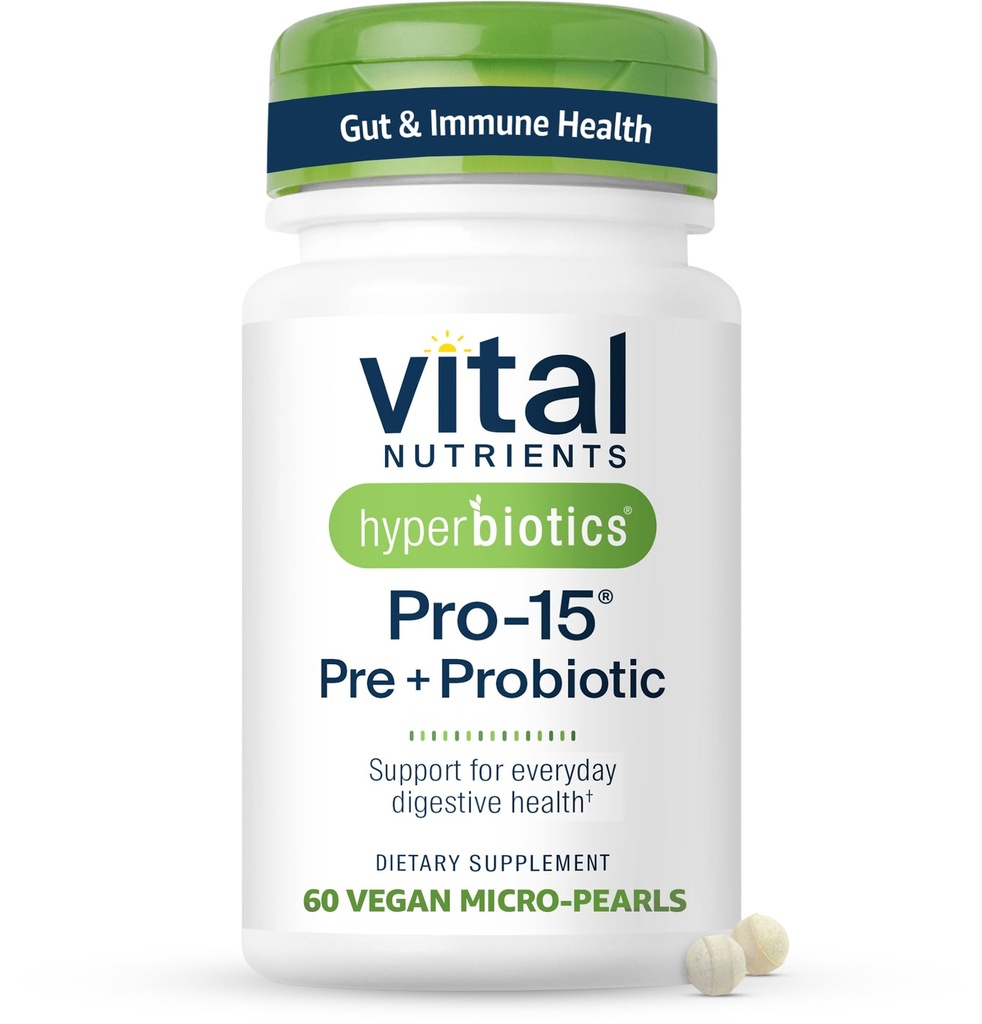Hiperbiotice Nutrienti vitali Pro-15 Prebiotice si Probiotice pentru femei si barbati 