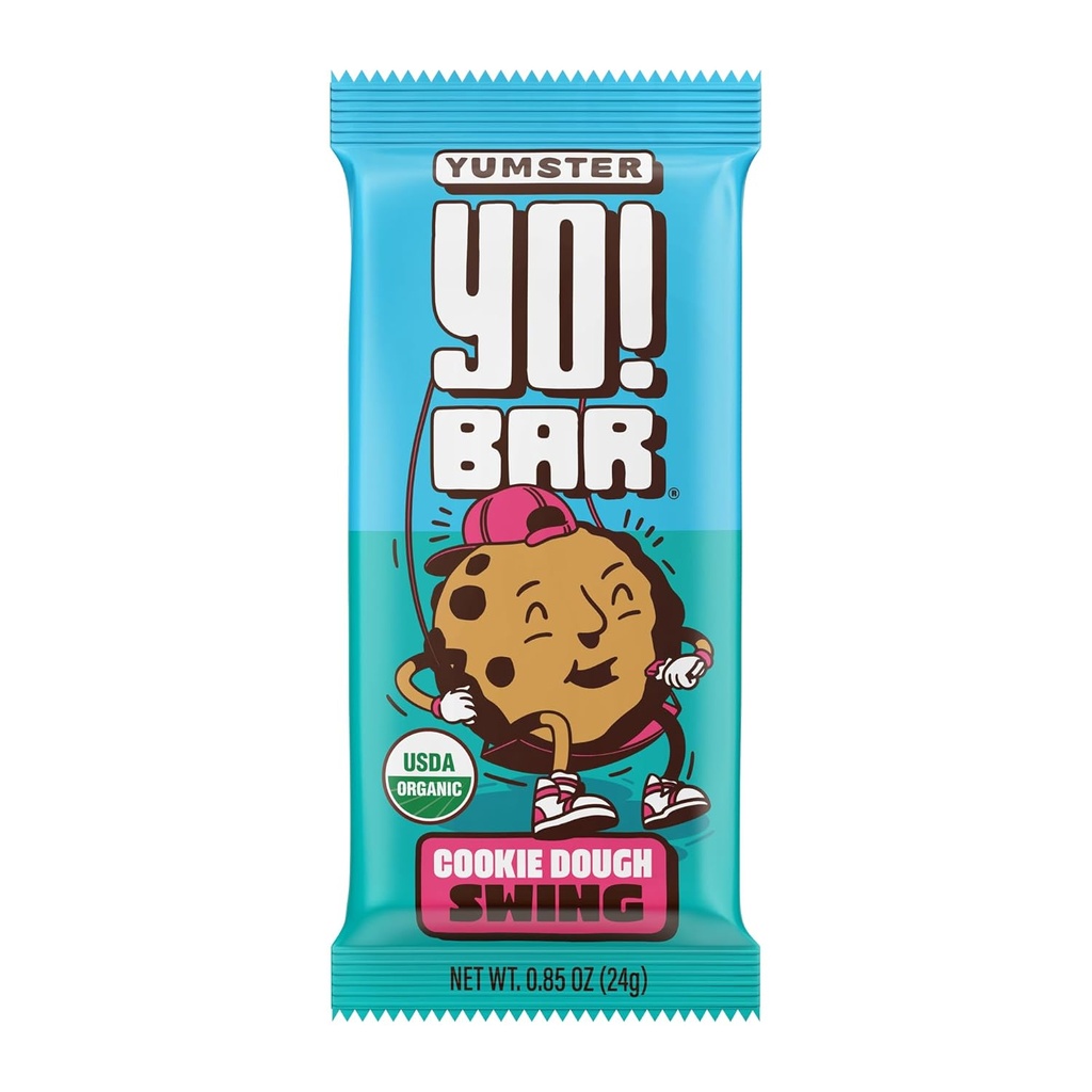Yo! Bar de Bearded Brothers Vegan Organic Kids Bar, Cookie Dough (25 Bars) - Gluten Free, Paleo și Whole 30 