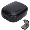 În spatele-Ear Auding Aid case, Waterproof Drop Resistance Storage Box Portable Protective Box Auding Adids (Black)