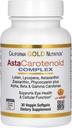 California Gold Nutrition Astaxantină Complex Carotenoid, Lutein, Licopen, Astaxantină, 30 Veggie Softgels