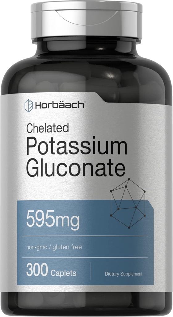Horbäach Chelated Potas Potas Gluconate Supplement 