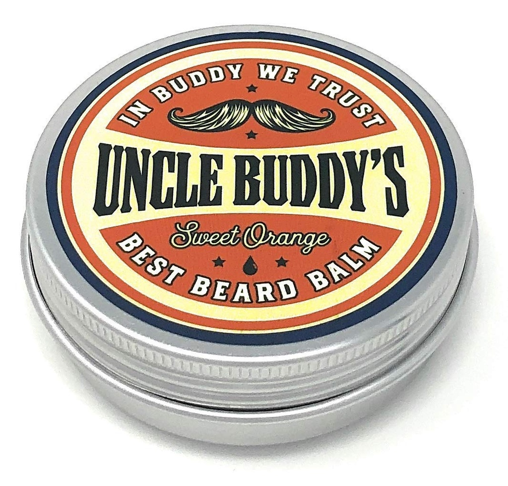 Unchiul Buddy cel mai bun dulce barbă portocaliu Balsam-In Balsam pentru control și stil, promovează creșterea barbă și sănătate, 2 oz