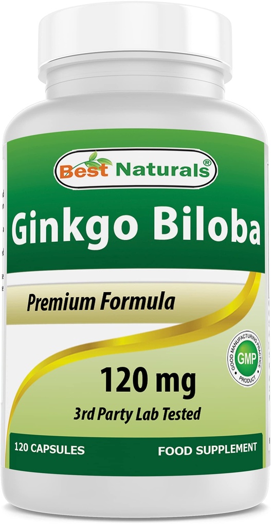 Cele mai bune Naturale Ginkgo Biloba 120 mg 120 capsule