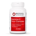 PROTOCOL PENTRU BALANCE LIFE Gamma E Complex toco - Vitamina E 300mg - Suport antioxidant - pentru sanatatea cardiovasculara si sanatatea creierului - cu Tocotrienol - Halal & Dairy Free - 90 Softgels