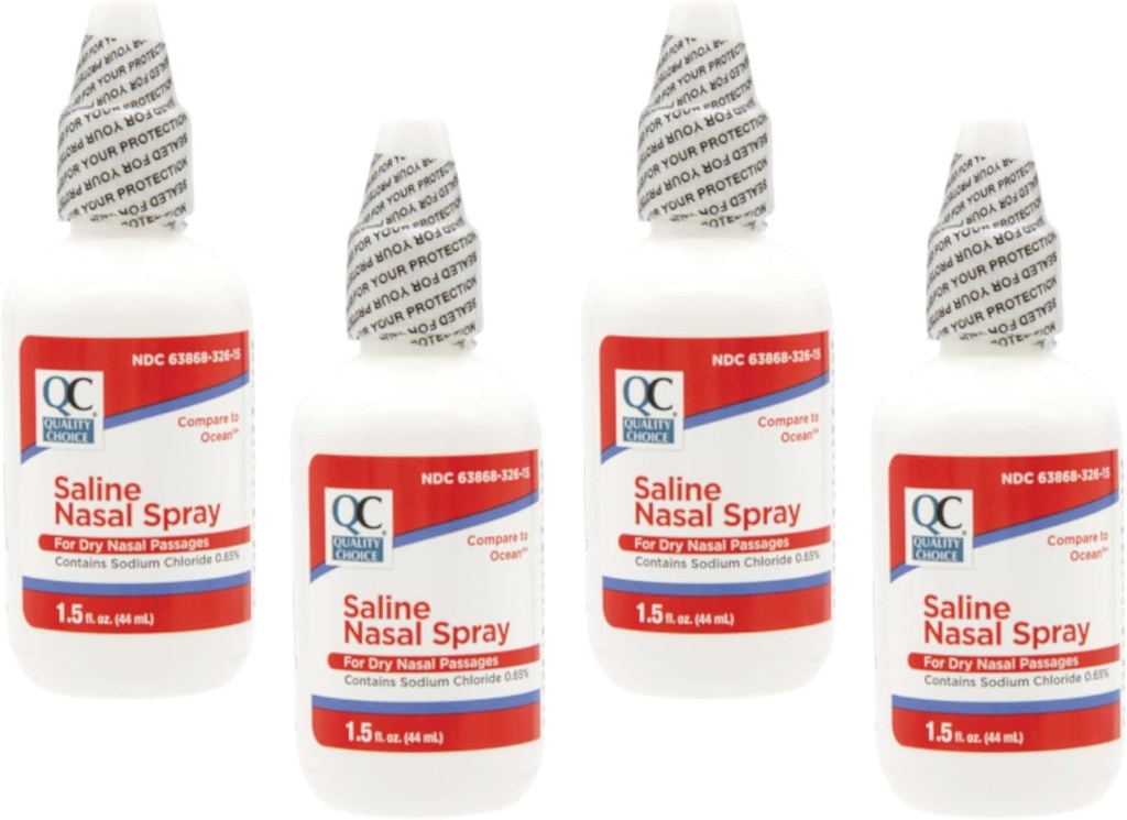 Cality Choice Saline Nasal Relief, 1.5oz (Pachet de 4)