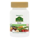 NaturasPlus Sursa de viata Gradina Certified Organic Family Iron 18 mg Cap - 30 Capsule Vegane - Supliment de fier pe bază de plante - Suporturi Sanatate sange - Vegetarian, Gluten-Free - 30 Serviri