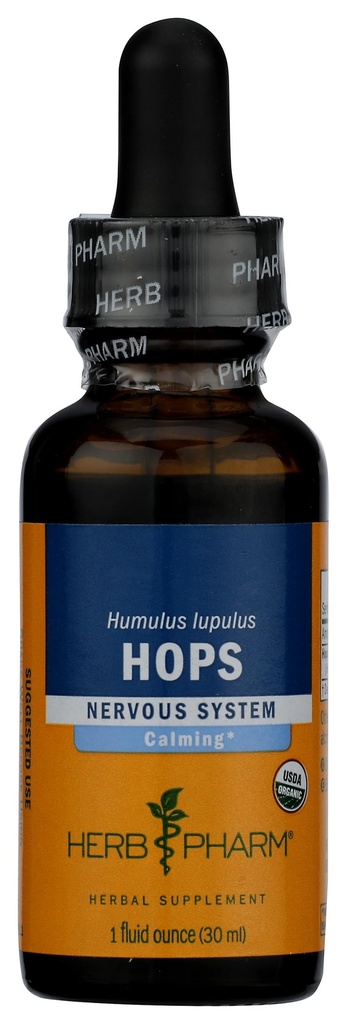 Herb Pharm Certified Organic Hops Extract lichid pentru calmarea suport sistem nervos - 1 Once