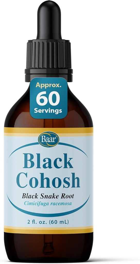Baar Black Cohosh (Snakeroot) Extract de fluide, 2 Ounces