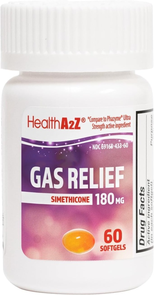 SănătateA2Z® gaz de relief Simethicone 180mg 