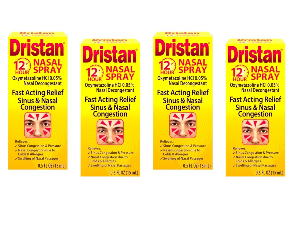 Dristan 12-Hour Nasal Spray 0.50 oz (Pachet de 4)