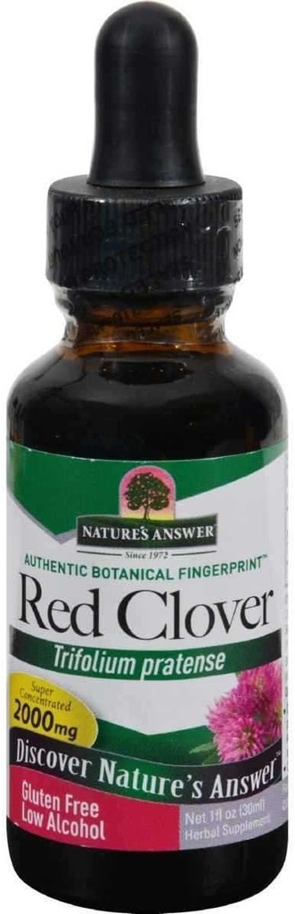 Nature's Answer Red Clover Flowering Tops, 1-Fluid Ounces | Natural Mood Support | Hormone Balance for Women | Menopausal Support