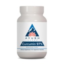 Ayush Herbs Curcumin 97% - Suplimente Curcumin, Premium Turmeric Root Supplement, Curcuminoide pentru Femei si Barbati, Adulti, Suport Comun Premium, Putere & Vitalitate - 90 Capsule vegetariene (1 Conte)