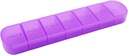 Organizator de pastile săptămânale, O dată pe zi, 7-Zile Pilula Container, Matte Purple, Mare 7 Compartiment Vitamine Caz Pilula Dispenser pentru Medicina, Medicamente, Uleiuri de pește, Suplimente, Capsule, Tabletă