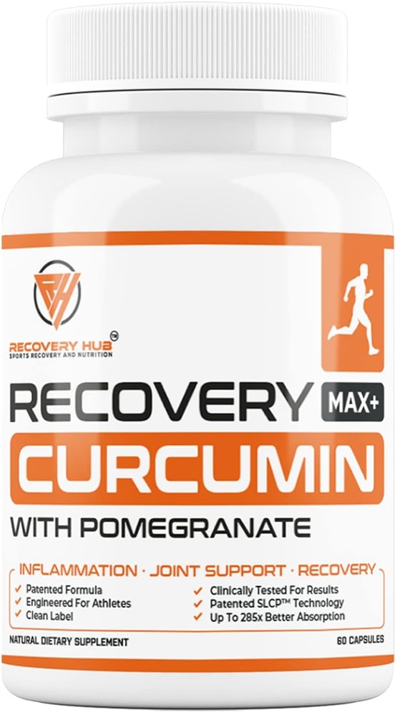Recuperare MAX+ Turmeric / Curcumin Supliment - Suporturi Inima, Creier, Sistem Imun, Articulații, Ficat, Colon Health 