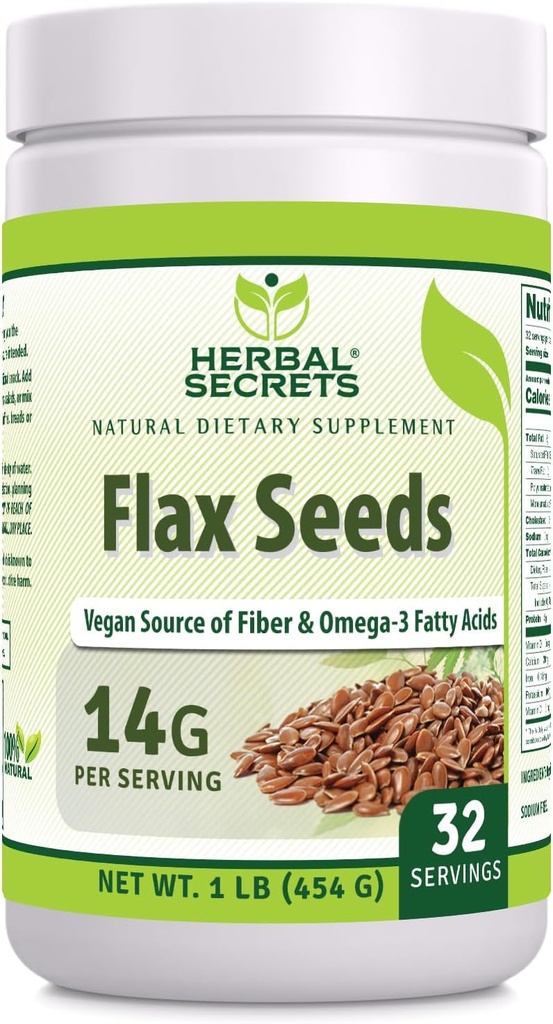 Secrete de plante Organic Whole Flax Seeds Supplement 