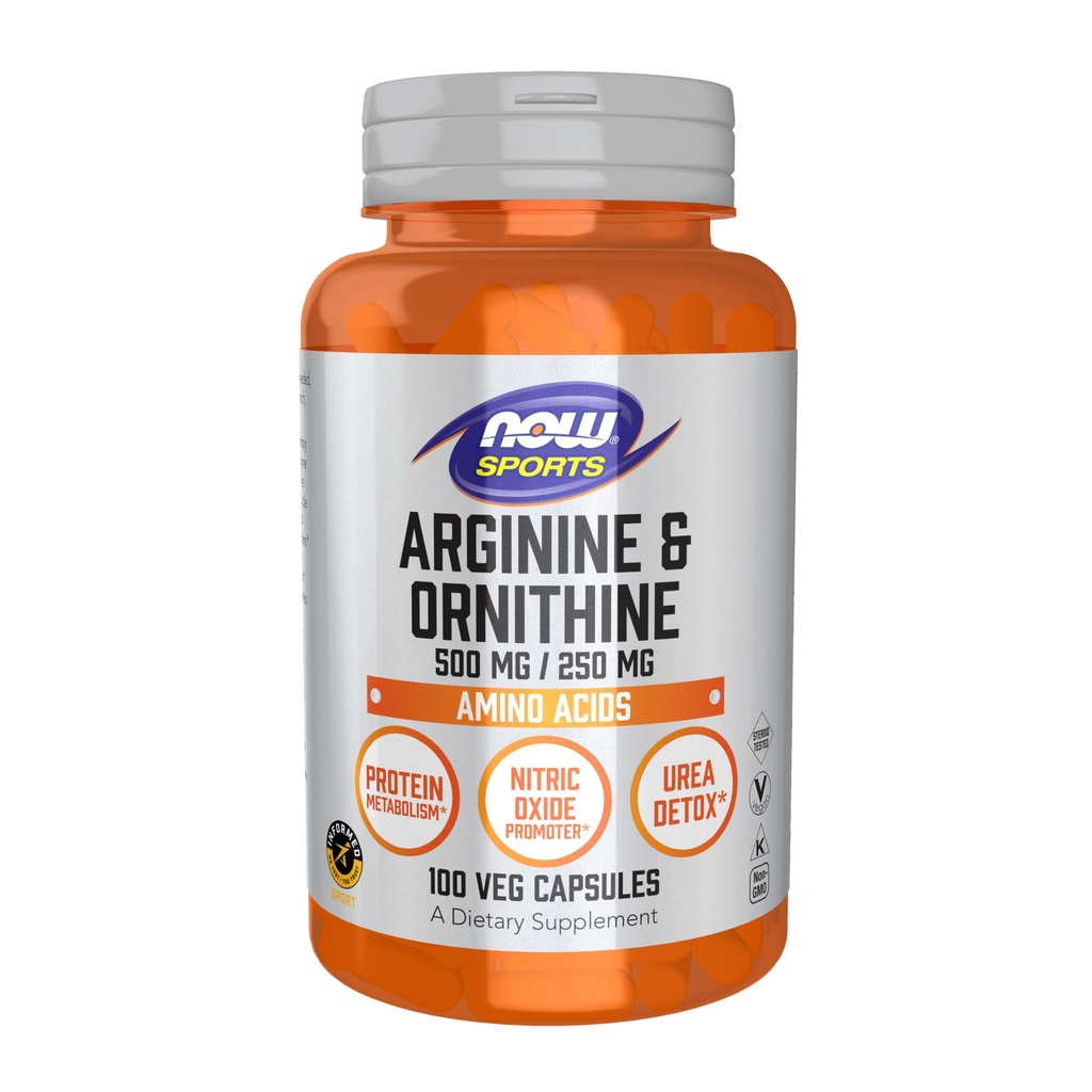 ACUM Sports Nutrition, Arginine & Ornithin 500/250 mg, Aminoacids, 100 Veg Capsule