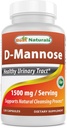 Cele mai bune Naturale D-Mannose Capsule - Tract urinar Curățați Supliment 1500mg/Serving - 120 Conte