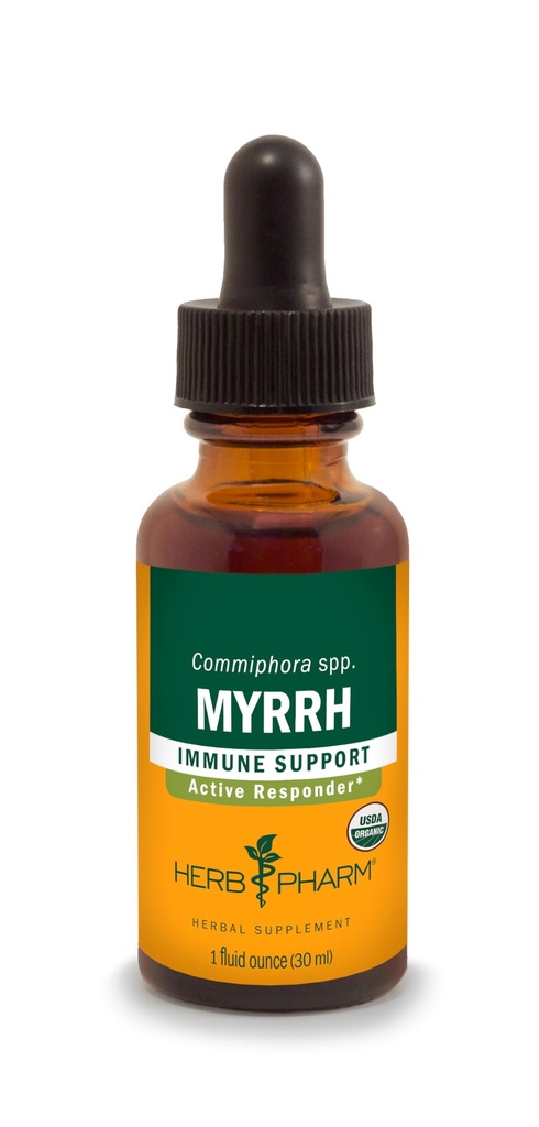 Extract lichid Herb Pharm Mirrh pentru suport sistem imunitar - 1 Ounce (DMYRR01)