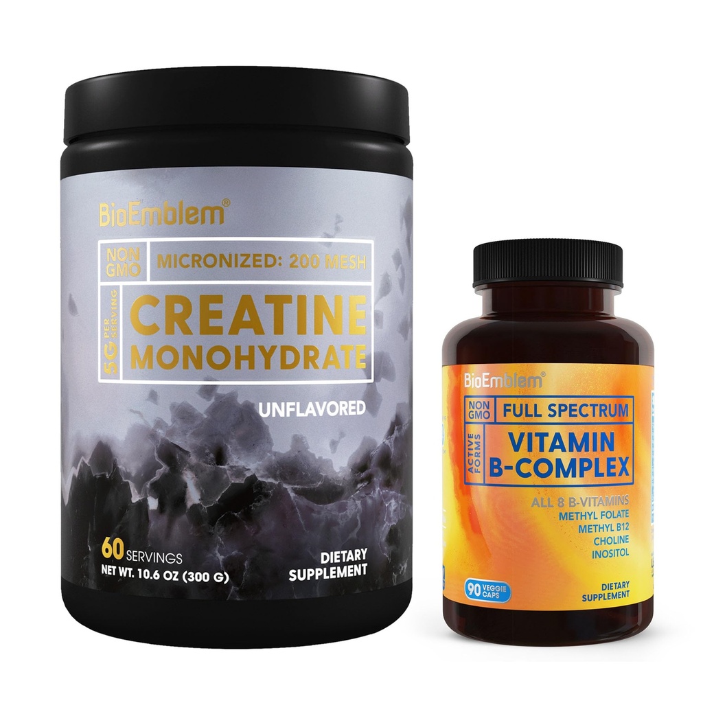 BioEmblem Vitamina B-complex și creatinină pulbere monohidrat