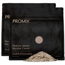 ProMix Nutrition Casein Powder Proteine - Grass-Fed, Pasture Crescut, Slow Release 25g Micellar Casein - 5.4g BCAAs Gluten Free, Sugar Free, Soy Free - Ciocolata, 5lb