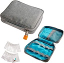 Smooth Trip Medicine Storage Bag and Medicine Bottle Organizator - Slash-Resistant Medical Travel Bag with Food Reusable Pill Poches - Slim Design Fits in Carry-ons, Totes and Backpacks