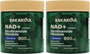 Suplimentul NAD - Nicotinamidă lipozomală Ribozidă, Resveratrol, Querbetin, NAD Nicotinamidă Ribozidă Resveratrol 900 mg, NAD+ Supliment pentru bărbaţi şi femei, 80 capsule 2 cutii