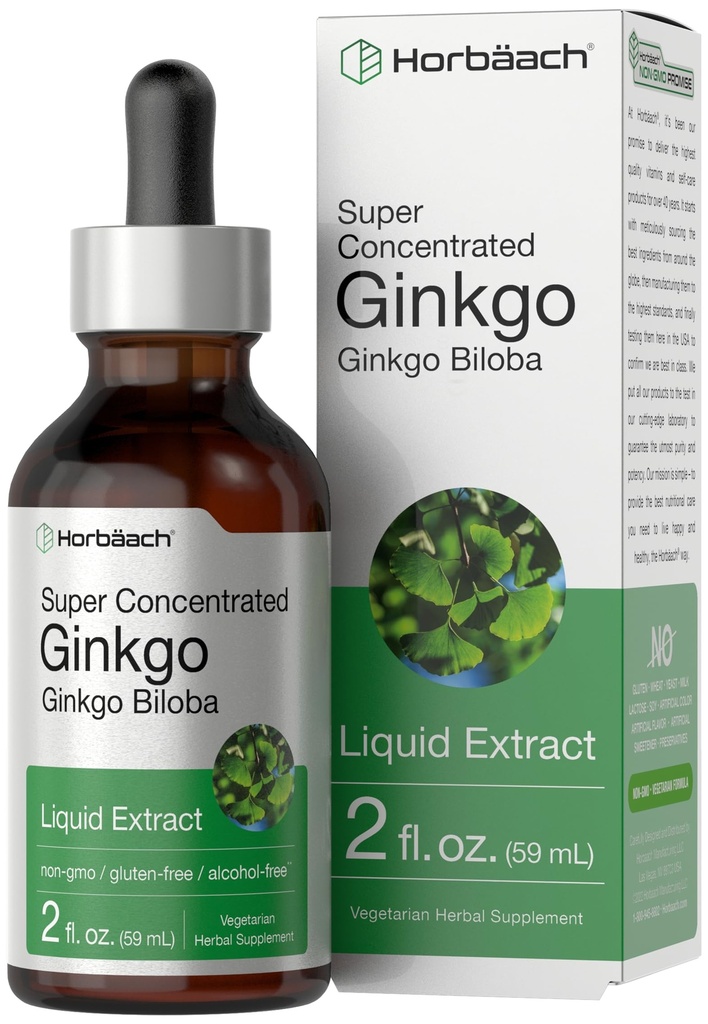 Horbäach Ginkgo Biloba Extract lichid 2 fl oz 