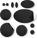 aZenGear Repair Patches - impermeabile, auto-adezive, Tear-Cold-Heat-Resistant Nylon Polyester Fix Puffer Coats, Gear, Corturi (11 piese, Solid Black)