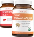 Salvaţi $4 (11% off) - Cumpăra organic Ashwagandha & Berberine HCL+ - Natura lui Synergy Duo - Berberine (60 capsule) - Organic Ashwagandha Root Powder 1350 mg Serviţi (120 comprimate) Adrenale naturale Ajutor