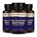 Dr. Mercola Gallbladder Enzime - Gallbladder & Digestive Health Support - Include Protează pancreatică, Amylază & Lipase - non-GMO, Gluten-Free & Soy-Free - 90 capsule cu eliberare întârziată (90 Servings)