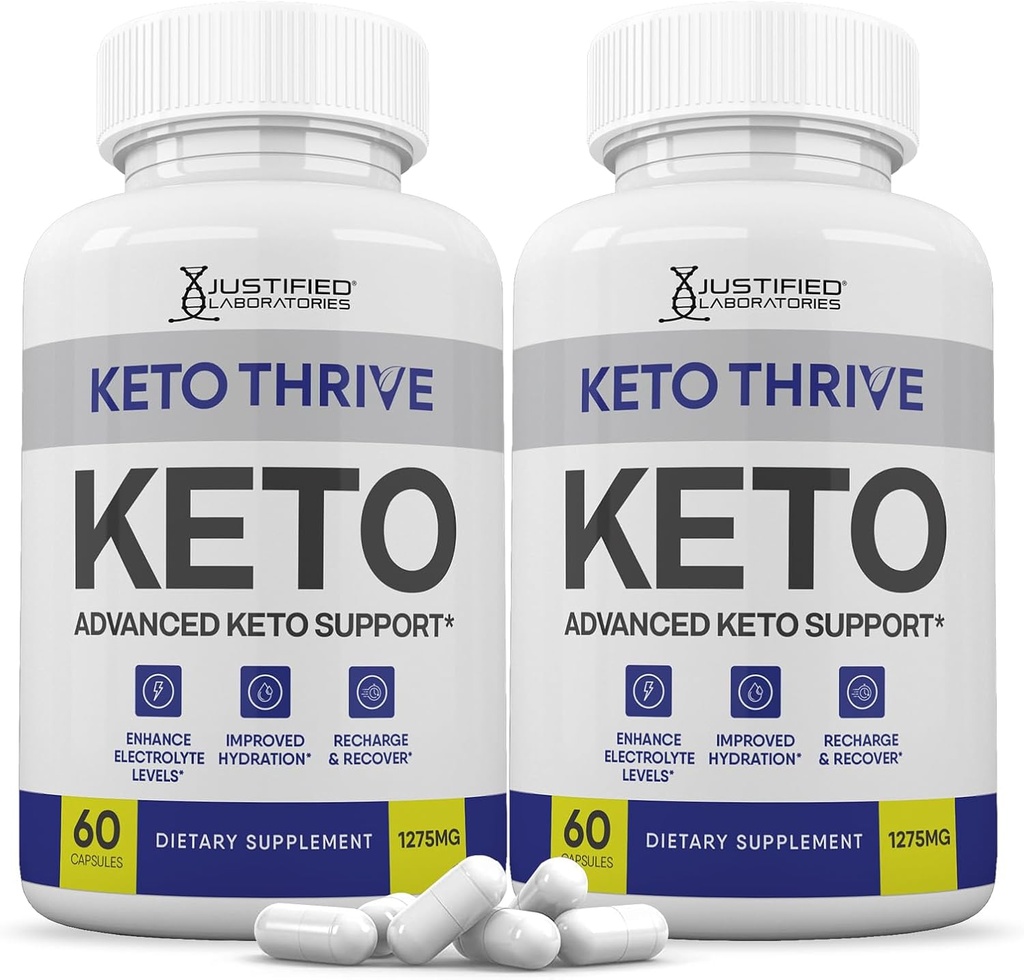 (ambalaj) Keto Thrive Keto ACV pastile 1275MG Keto suport Blend capsule alternative la Keto ACV Gummies Formulat cu Apple Cidru Oţet extra Fecioară Olive pulbere verde frunze de ceai 120 capsule