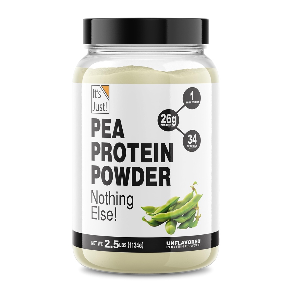 E doar! - 100% Pea Proteine, Vegan Plant based, Crescut in Canada, Premium Quality, Smooth Texture, Gluten Free, Keto Friendly (2.5 Pound, Unflavored)