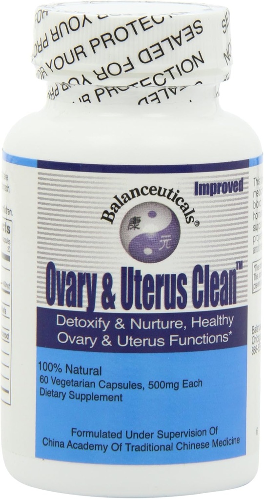 3 Set de 60 de capsule cu supliment alimentar Ovary & Uterus Clean, 500 mg