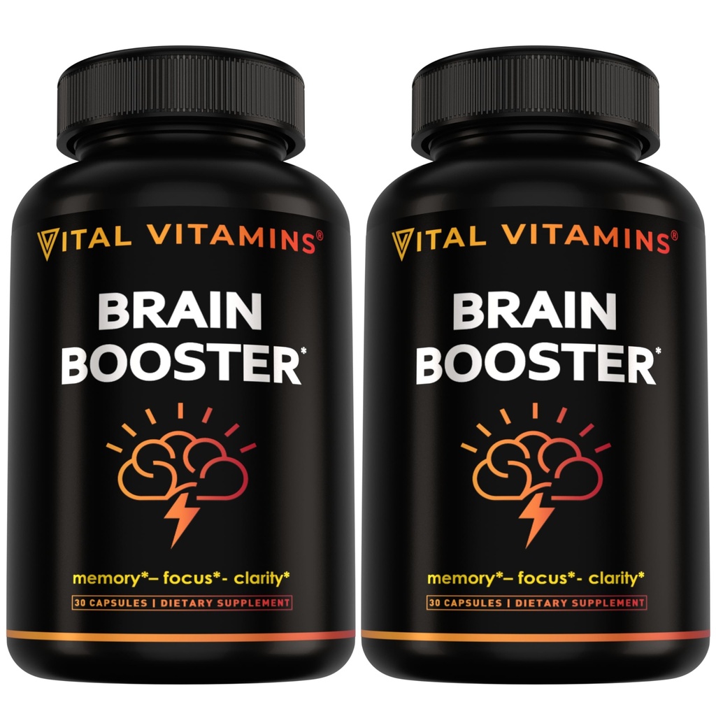 Vital Vitamine Suplimente Creier pentru Memorie si Focus (2-Pack)