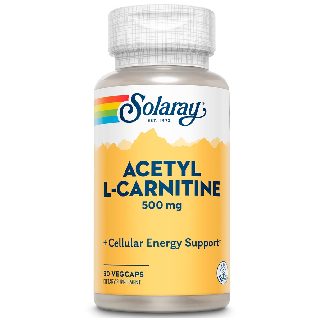 SOLARAY Acetil L-Carnitina 500 mg 