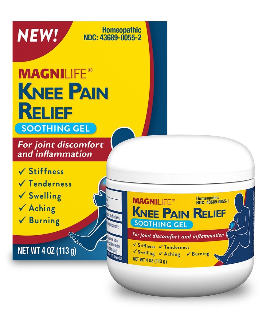 MagniLife genunchi durere relief Soothing Gel, reduce umflarea și inflamarea mușchilor Sore, Discomfort comun, leziuni - All-Natural Arnica - 4oz.
