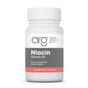 Grupul de cercetare pentru alergii Niacina Supliment - Vitamina B3 pentru bărbaţi şi femei, Niacină cu Flush, Acid nicotinic, NAD, 250 mg Capsule vegetariene - 90 Conte