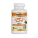 Lab Curcumina Turmeric Complex C3 1000mg - Extras Turmeric 1000mg & BioPerine 5mg Standardizat la 95%, Promoveaza Cardiovascular, Imun, Joint, Sanatate Piele - 120 Capsule (60 zile de aprovizionare)