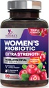 Probiotice pentru femei Digestive Health Support - 90 Miliarde CFU Femei Probiotice, 16 Strains, Cranberry, Probiotic Vaginal cu Prebiotice, PH, Imune, Urinal, & Feminina de sănătate Suport, 120 Capsule
