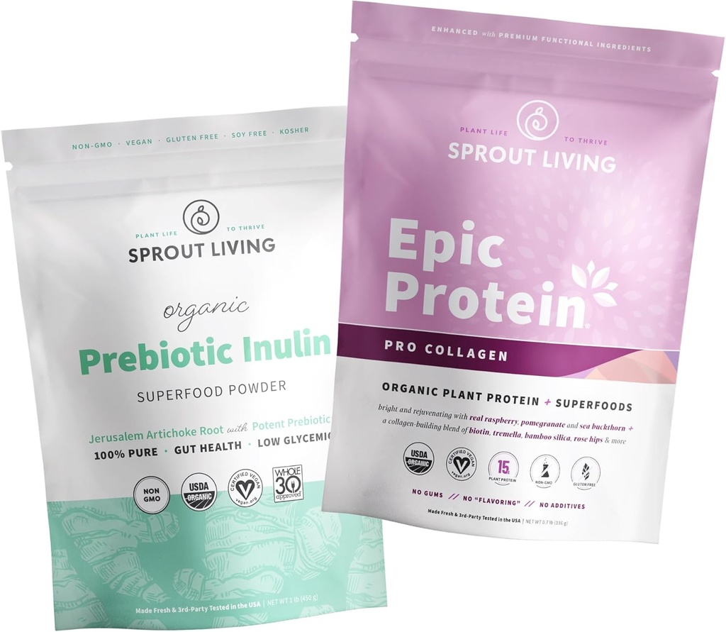 Sprout Living Epic Proteine Pro Colagen + Prebiotic Inulin