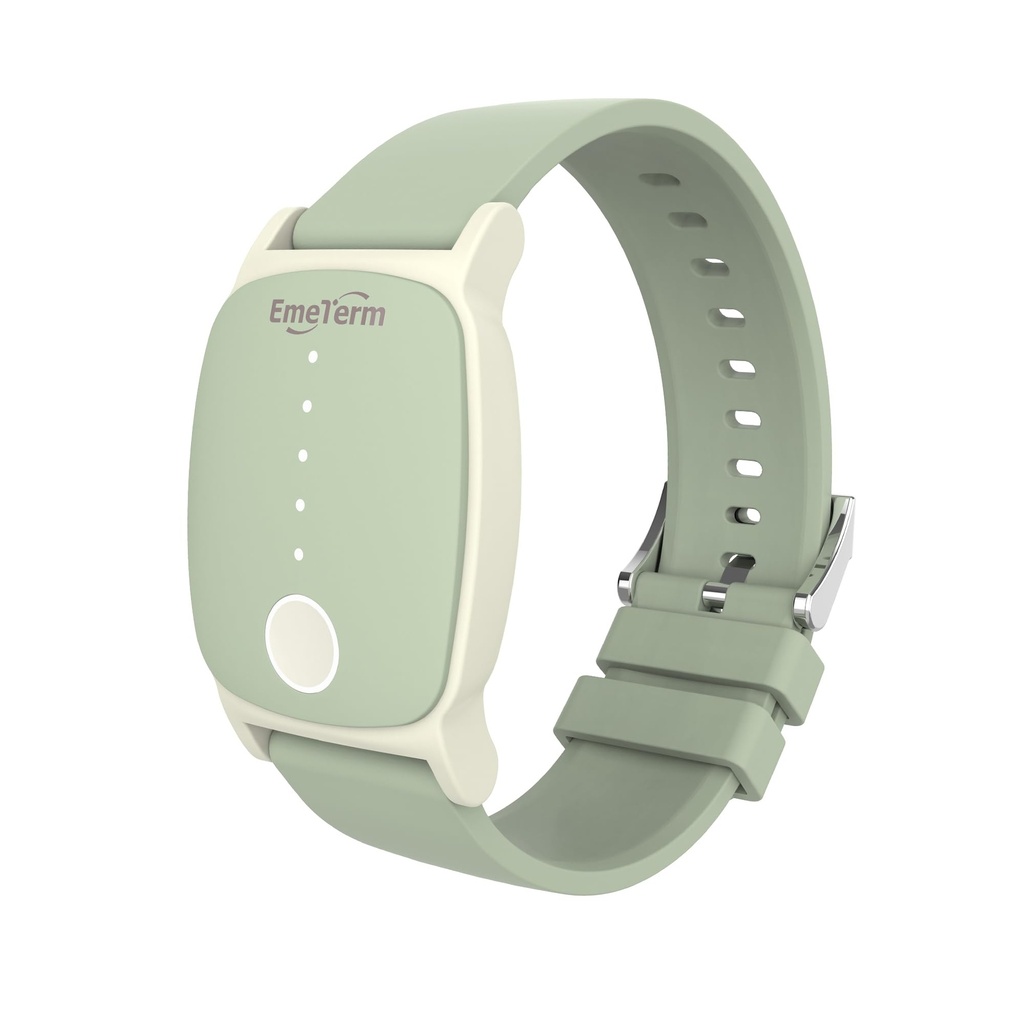 EmeTerm Explorează FDA-curățat anti-greață Wristband IP67 rezistentă la apă dimineață Motion Sickness Band Reîncărcabil curea Classic Design medicament gratuit non-drowsy fără efecte secundare mentă verde