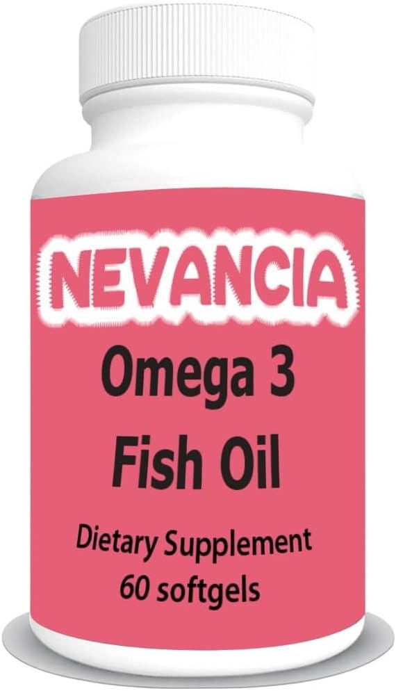 Omega-3 Ulei de pește ridicat în DHA & EPA, 1200 mg Omega-3, Ultra Potent, Promovează Heart & Brain Health, Lemon Arome naturale, 60 Softgels