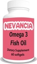 Omega-3 Ulei de pește ridicat în DHA & EPA, 1200 mg Omega-3, Ultra Potent, Promovează Heart & Brain Health, Lemon Arome naturale, 60 Softgels