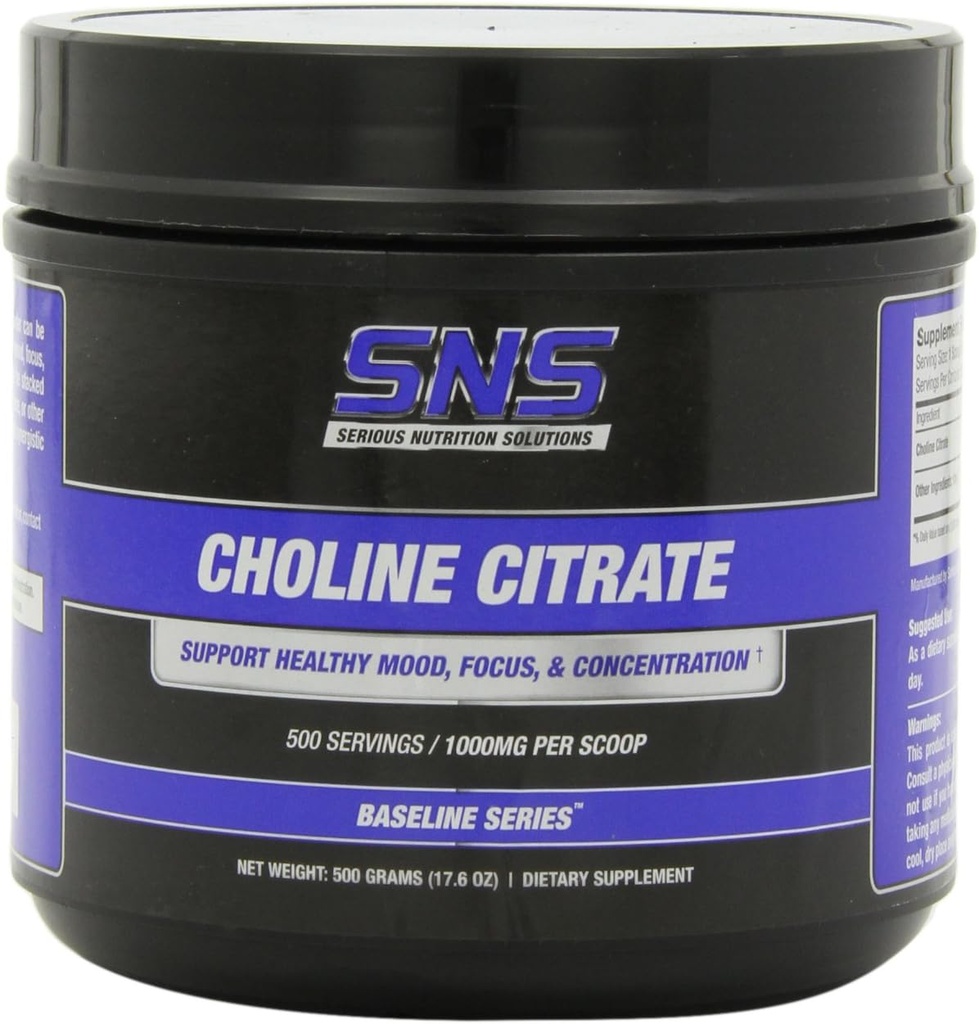 Soluţie de nutriţie Serious Choline Citrat pulbere, 500 Grams