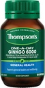Thompson One-A-Day Ginkgo 6000mg 60 Capsule