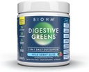 BIOHM Greens digestive, Green Superfood Powder (7,4 Oz, 30 Servings) Immun & Gut Health Support with Antioxidanti, Vitamine, Probiotice & Enzime, Good Source of Fiber, Berry Flavor