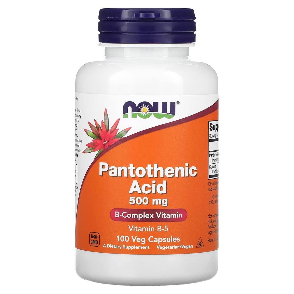 ACUM Alimente Acid pantotenic 500mg, 100 capsule (Pachet de 1)