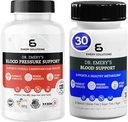Dr Emery de suport pentru tensiune arterială și sânge capsule de suport de magneziu D3 CoQ10 B6 B9 B12 Vitamine Zinc Vegan zahăr gratuit
